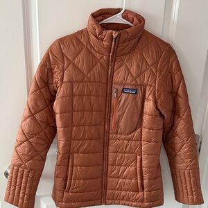 Women’s XS Patagonia Quilted Jacket in Rust Orange LIKE NEW